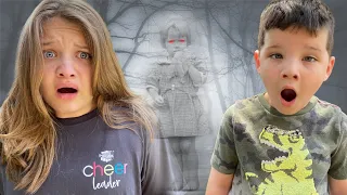 CALEB's BEST FRIEND is a GHOST! GHOST in OUR HAUNTED HOUSE! SOMETHING STRANGE is HAPPENING!
