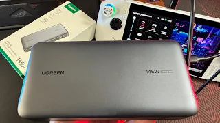 БЫСТРЫЙ ПОВЕРБАНК ДЛЯ ROG ALLY ИЛИ ИГРОВОГО НОУТБУКА! UGREEN 145W 25000mAh