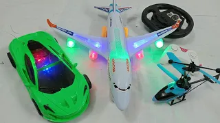 Helicopter & Radio control airbus a386 & 3d light's rc car।airplane,rc,Transparent airplane a380