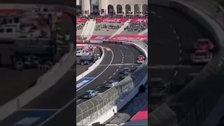 Nascar racing at the LA coliseum