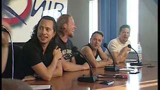 Пресс-конференция группы "Metallica" 27.06.1999 во время фестиваля "Рок-Киев". 1999 год.