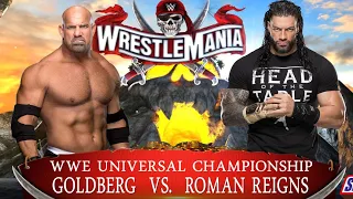 WWE2K22 | Roman Reigns vs Goldberg | WWE Universal Championship Match Gameplay!