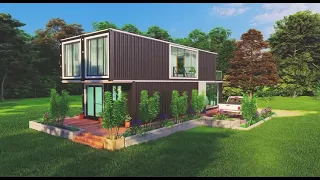 The Quad Castle - 4 x 40 ft. Containers with spacious 3-bedroom, 2-bathroom