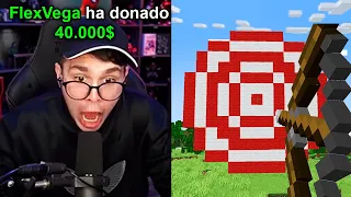 Donando 40,000$ a Youtubers Por Retos en Minecraft