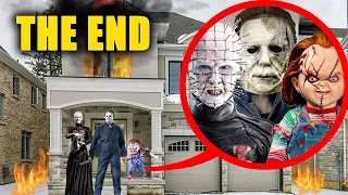 When you see PINHEAD, CHUCKY, HALLOWEEN KILLS, MICHAEL MYERS enter STROMEDY'S HOUSE, RUN!! *SCARY*