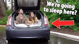 We Put A BED in Our Prius!