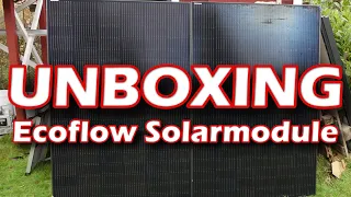 EcoFlow All Black 400w Solarmodule für Balkonkraftwerk und Beladung von Powerstation.