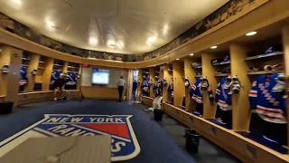 New York Rangers Drone NHL Locker Room Tour