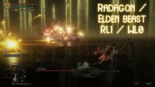 Elden Ring: RL1 / No Weapon Upgrade - Radagon / Elden Beast