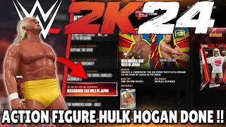 Hulk Hogan Action Figure Completed !!! WWE 2K24 MyFaction