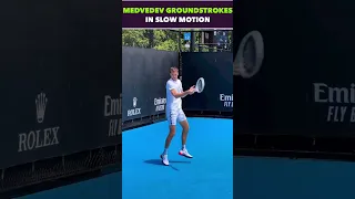 ANALYZING MEDVEDEV GROUNDSTROKES IN SLOW MOTION #tennis #shorts