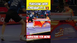 Pt.3 KOKI NIWA with Punishing wide forehand! 💥💥 #shorts #tabletennis