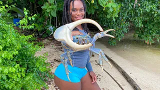 CRAB HUNTING IN JAMAICA - Outdoor Cooking