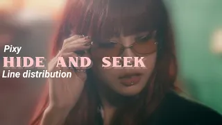 PIXY "Hide and seek" Line distribution