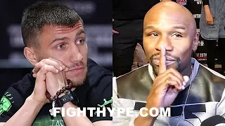 LOMACHENKO CHALLENGES MAYWEATHER TO STOP HIDING GERVONTA DAVIS; RESPONDS TO RECENT COMMENTS BY FLOYD