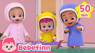 Best Nursery Rhymes for Kids | Go Away Rain, Baby Car, Boo Boo Song +more Bebefinn Song Compilation