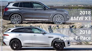 2018 BMW X3 vs 2018 Jaguar F-Pace (technical comparison)