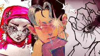 ALT ART TikToks ♱ʚ♡ɞ♱ Tutorials 🖤🧷 Drawings 🖤 Sketchbook Tour