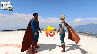 GTA 5 - Superman VS Supergirl