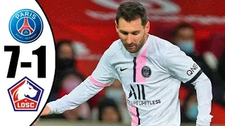 Psg Vs Lille 7-1 Extended Highlights 2022 HD- 22-8-2022