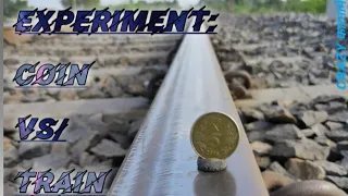 Experiment: Coin vs train track | Test of coins on train track