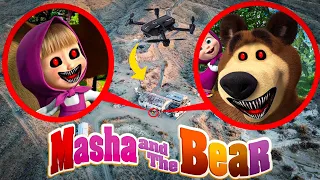 DRONE CATCHES MASHA AND THE BEAR IN REAL LIFE AT ABANDONED DESERT HIDEOUT (OMG)