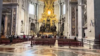 The Pope at Saint Peter’s Basilica Church