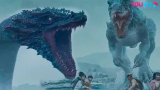 Giant Snake vs. Tyrannosaurs! Who is the true king of the land?  | Snake 3 | YOUKU MONSTER MOVIE