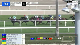 Gulfstream Park Carrera 5 - 18 de Enero 2024