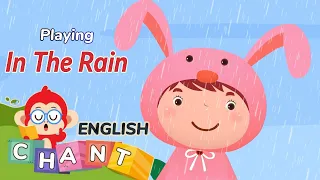 Playing in the Rain 🌧️ Kids Chants for Learning English | Monkey Junior English for kids