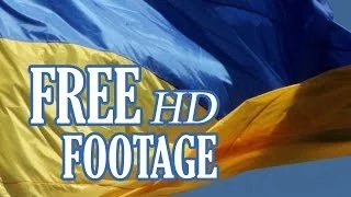 Прапор України "Ukrainian flag" free HD footage