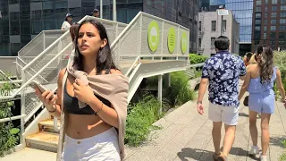[4K]🇺🇸NYC 🗽 High Line Park Summer Walking Tour 2021⭐ Walking around Chelsea to Hudson Yard, NY💖YOU