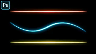 Easy Neon Glow Effect - Light Lines - Photoshop Tutorial