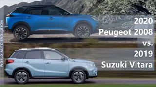 2020 Peugeot 2008 vs 2019 Suzuki Vitara (technical comparison)