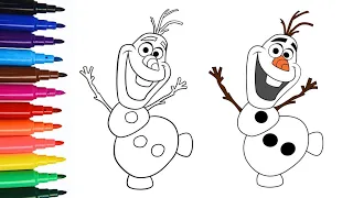 How to Draw OLAF from Frozen | #frozen #olaf #disney #disneyjunior #waltdisneyworld #art