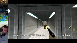 Bunker 1 - Secret Agent - 0:26 - GoldenEye 007 Speedrun on N64 Console