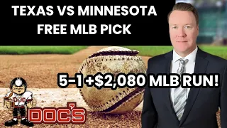 MLB Picks and Predictions - Texas Rangers vs Minnesota Twins, 8/25/23 Free Best Bets & Odds