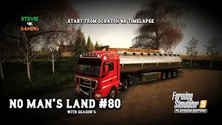 Pellet Packing/Selling Animals, Slurry, Manure & Milk/No Man's Land/#80/Seasons/FS19 4K Timelapse