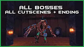 Cultic: Interlude - All Cutscenes - Bosses + Ending