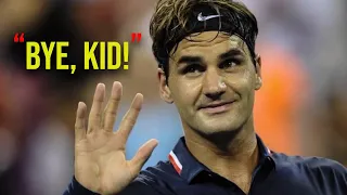 How Federer "Casually Schools" Young Talents without Breaking a Sweat is Terrifying!