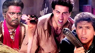 सनी देओल ने बीच चौराहे में डाकू को जलाया | Sunny Deol Action | Naseeruddin Shah | Kasam Movie (HD)