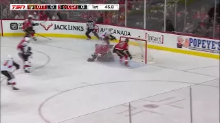 Ottawa Senators vs. Calgary Flames 10-13-17 Cody Ceci GOAL