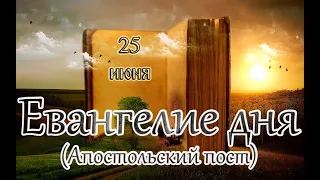 Евангелие и Святые дня. Апостольские чтения. Прпп. Ону́фрия Великого, Петра Афонского. (25.06.23)