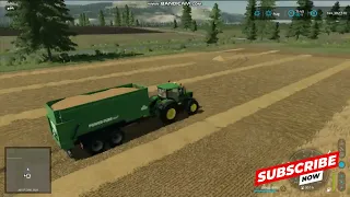 The wheat harvest is underway, while at the same time we are building our farm @FarmingSimulator