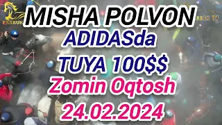 MISHA POLVON SAMARQAND PAYARIQDAN NORMAMAD NAXALBOYEVNING ADIDASIDA ZOMIN OQTOSH 24.02.24