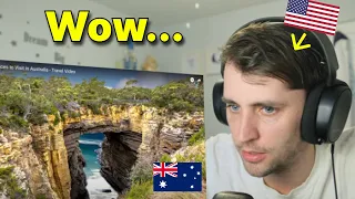 American reacts to 10 Amazing places in Australia