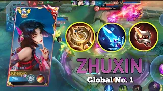 TOP GLOBAL ZHUXIN CARRIED THE WHOLE TEAM TO VICTORY | NEW HERO ZHUXIN GAMEPLAY