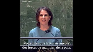 Annalena Baerbock à l’AG des Nations unies