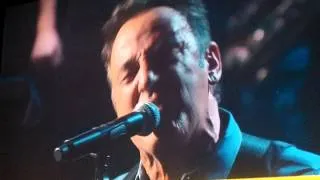 Bruce and the E Street Band singing Land of Hope and Dreams from Hurricane Sandy Benefit.MP4