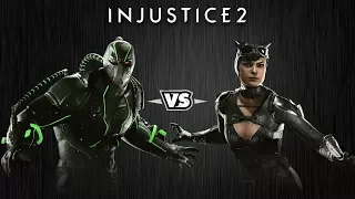 Injustice 2 - Бэйн против Женщины-Кошки - Intros & Clashes (rus)